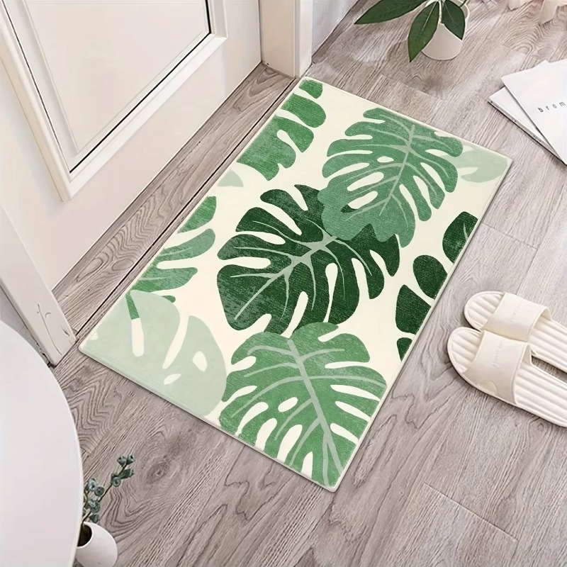 Bamboo Bath Mat - Kleiner Teppich mit Schildkrötenrückseite, Bambus, bedruckt,