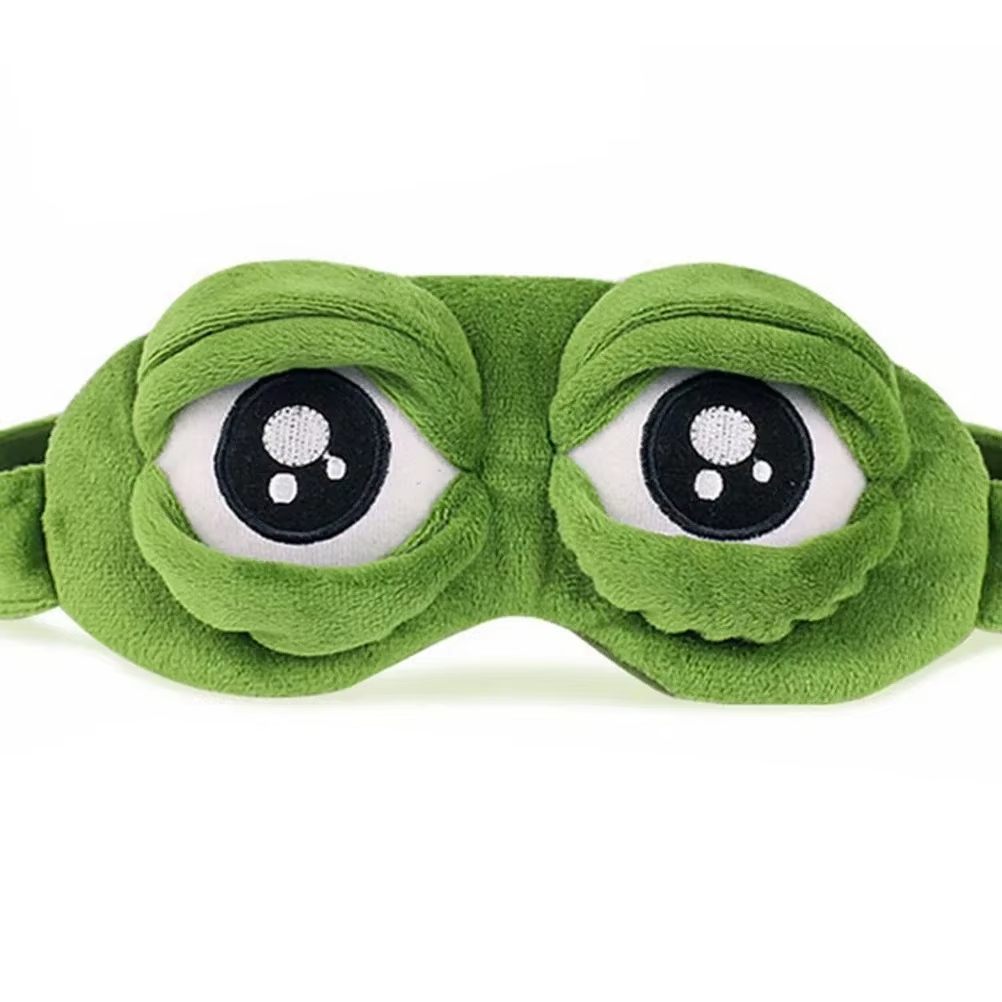 Sleep Eye Mask 3D - 3D Trauriger Frosch Schlafmaske Natürlicher Schlafaugenschutz