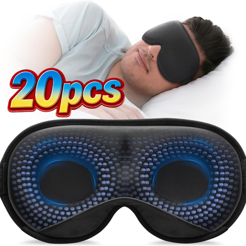Sleep Eye Mask 3D - Gewichtete Schlafmaske 3D-Konturierte Augenmaske mit Verstellbarem