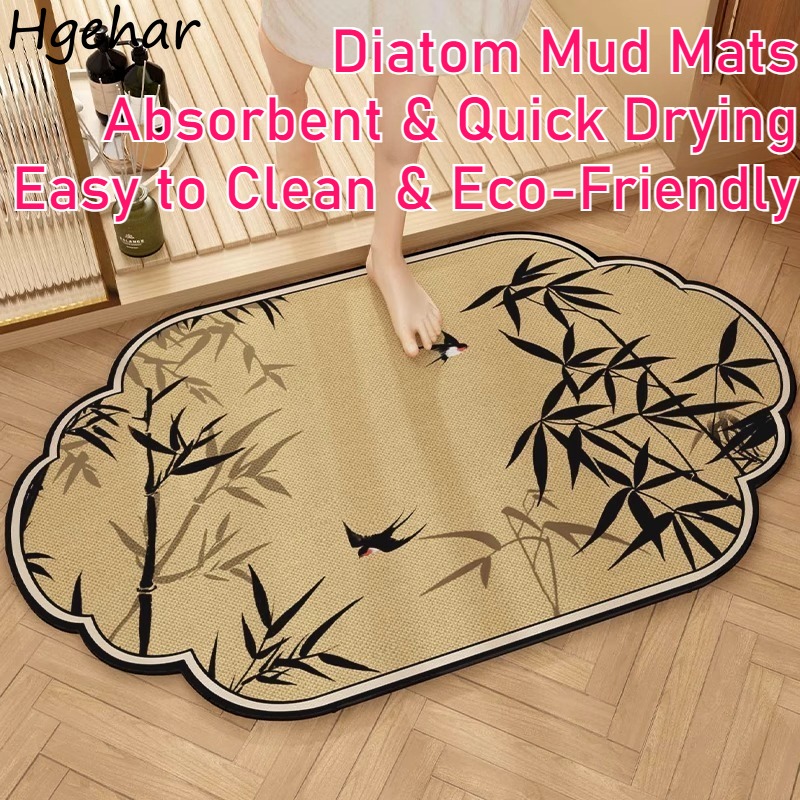 Bamboo Bath Mat - Badematten Badezimmer-Bodenmatte Guofeng Bambus Neuer Chinesischer