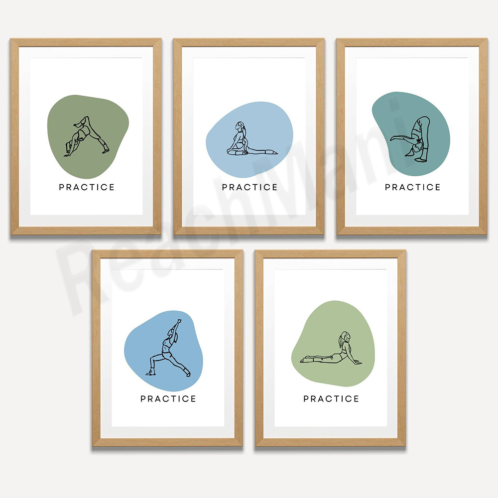 Health Wellness Poster - Safe Space Achtsamkeitsposter – Schlichter Salbeigrün-