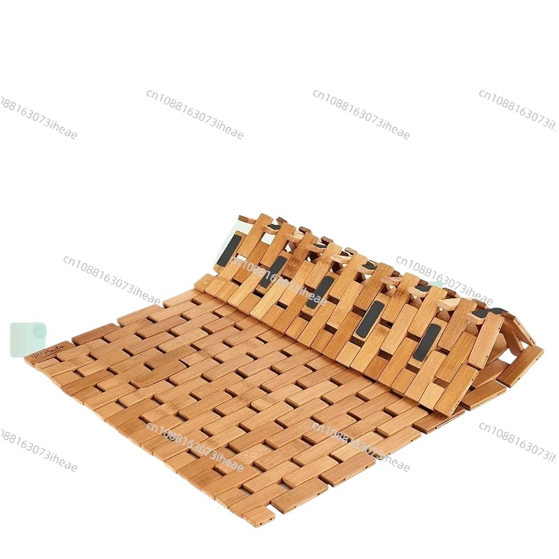 Bamboo Bath Mat - Bambus-Badematte für Badezimmer, faltbare Badematte aus