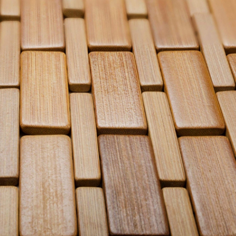 Bamboo Bath Mat - Badematte aus Teakholz, Füße, Duschboden, natürlicher