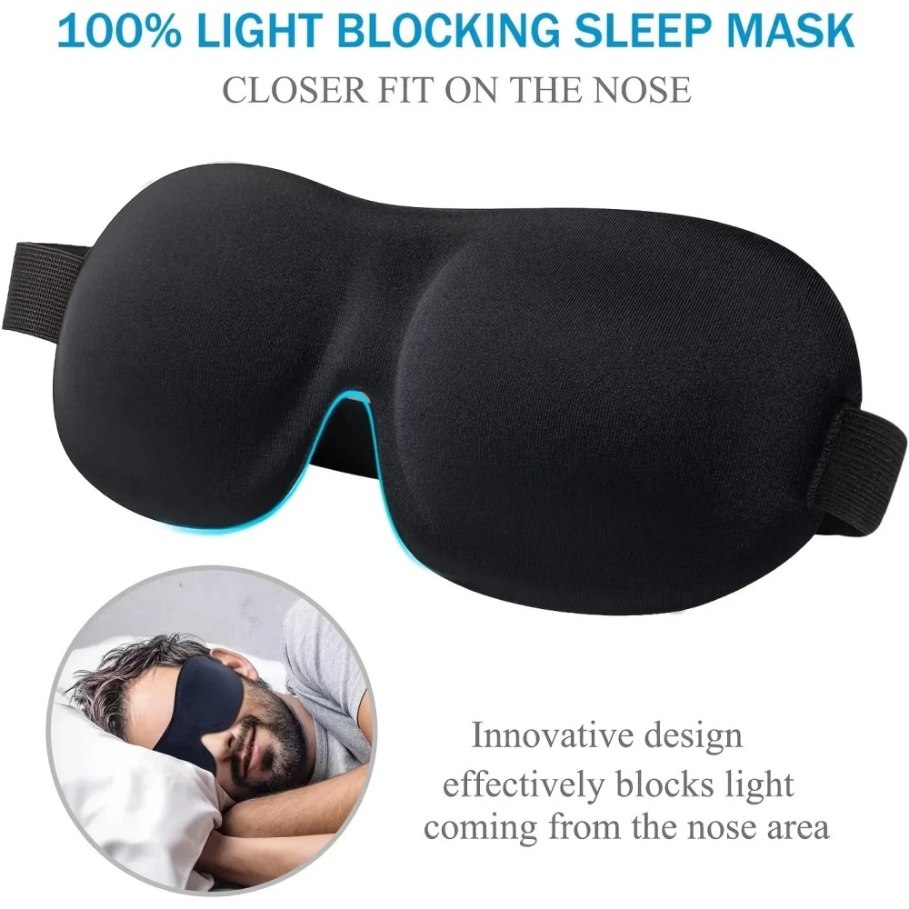 Sleep Eye Mask 3D - 3D Schlafmaske Augenbinde Schlafhilfe Weiche Memory-Schaum
