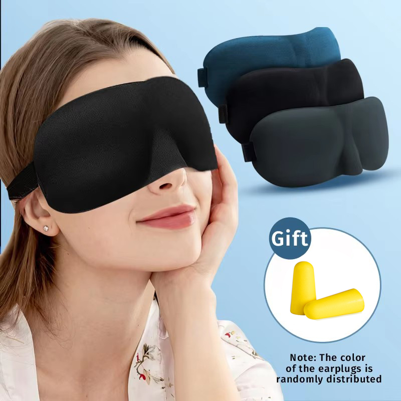 Sleep Eye Mask 3D - 3D-Konturierte Schlafmaske mit Konkavem Formdesign, Lichtblockierende