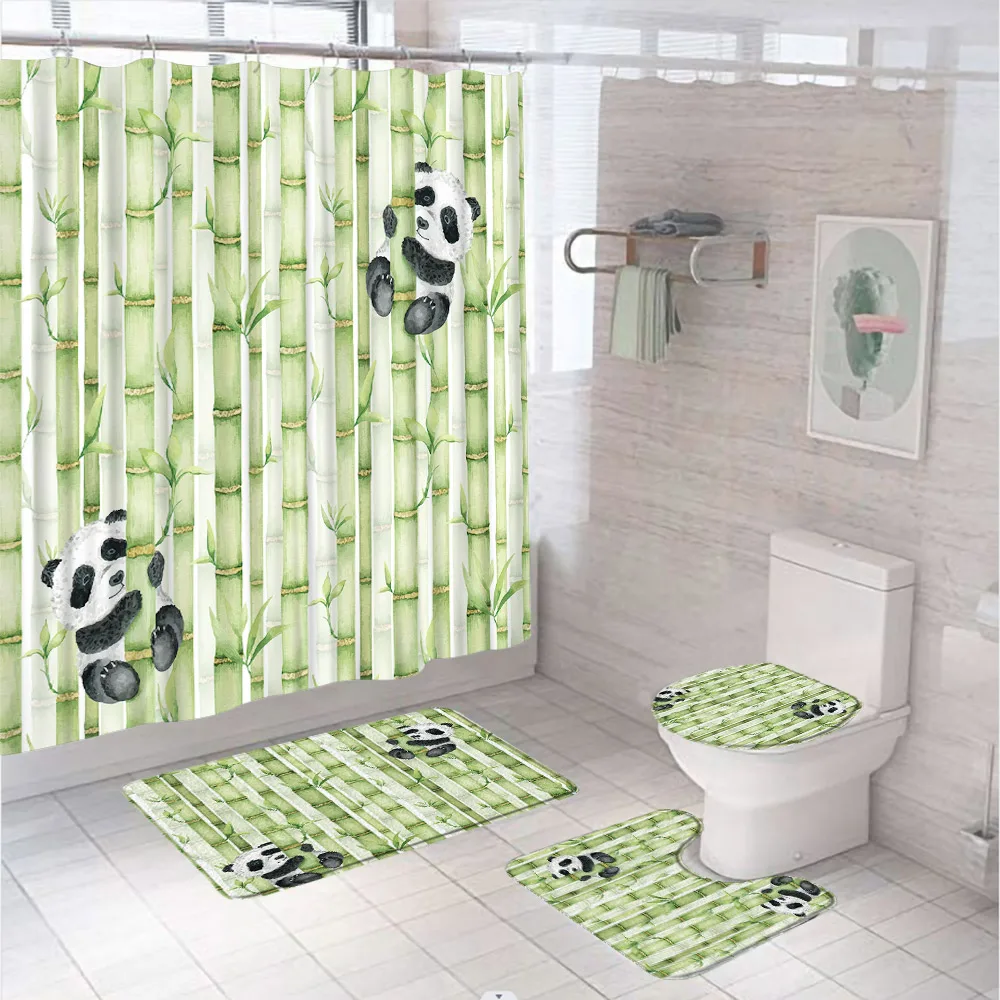 4pc Aquarell grün Bambus Dusch – Bamboo Bath Mat Bewertung und Preis