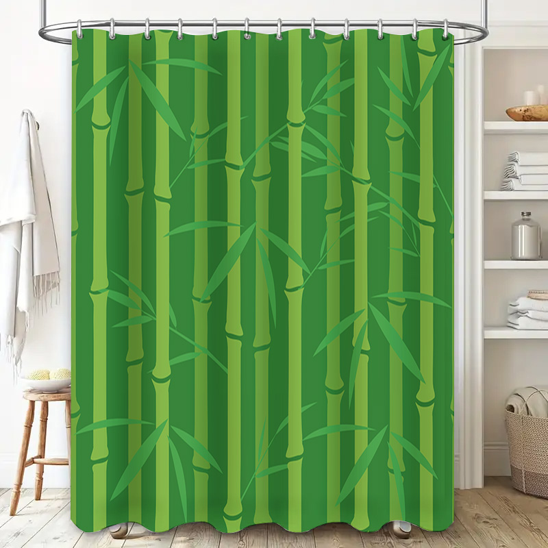 Grüner Bambus-Duschvorhang mit – Bamboo Bath Mat Bewertung und Preis