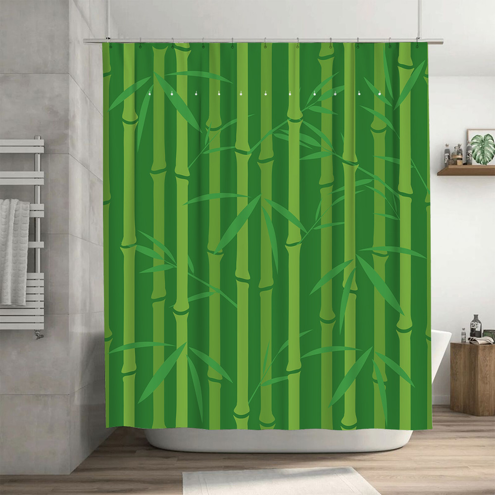 Grüner Bambus-Duschvorhang mit – Bamboo Bath Mat Bewertung und Preis
