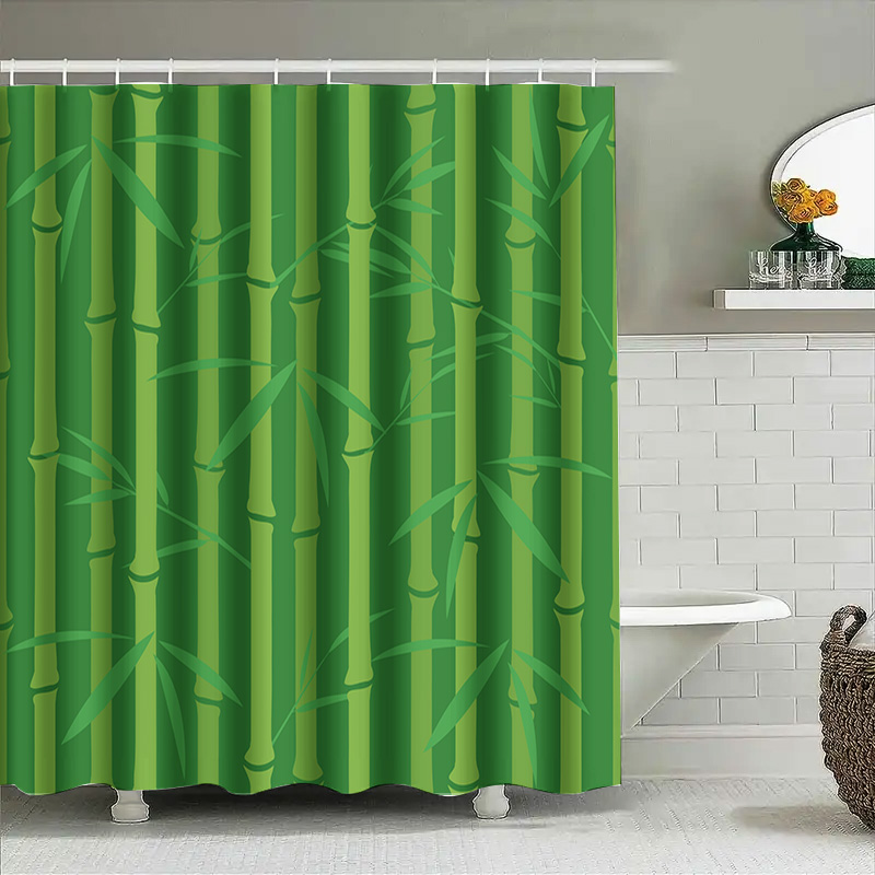 Grüner Bambus-Duschvorhang mit – Bamboo Bath Mat Bewertung und Preis