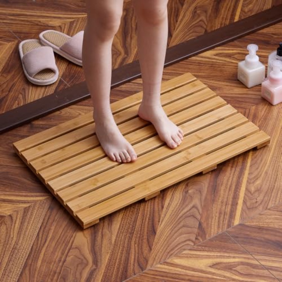 Bambus-Badematte für die Dusch – Bamboo Bath Mat Bewertung und Preis