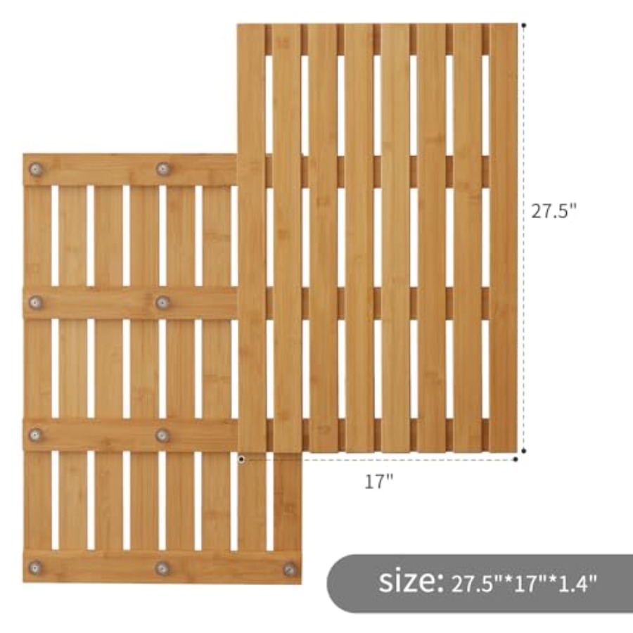 Bambus-Badematte für die Dusch – Bamboo Bath Mat Bewertung und Preis
