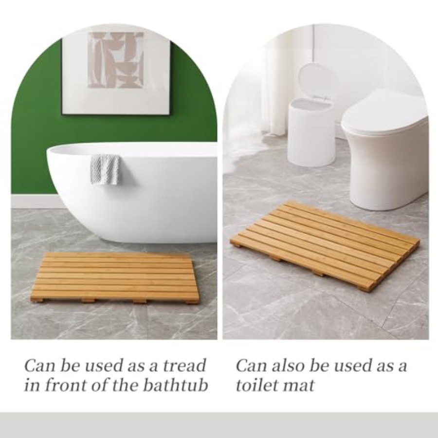 Bambus-Badematte für die Dusch – Bamboo Bath Mat Bewertung und Preis