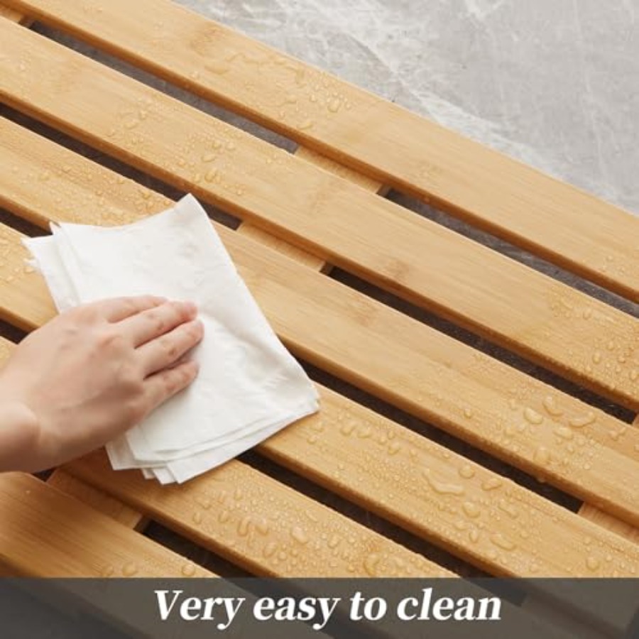 Bambus-Badematte für die Dusch – Bamboo Bath Mat Bewertung und Preis