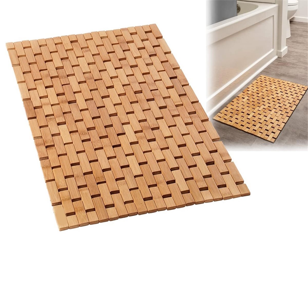 NOCM Bambus-Badematte - Faltba – Bamboo Bath Mat Bewertung und Preis