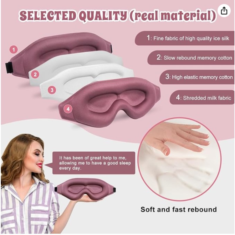 2er-Pack 3D Advanced Schlafmas – Sleep Eye Mask 3D Bewertung und Preis