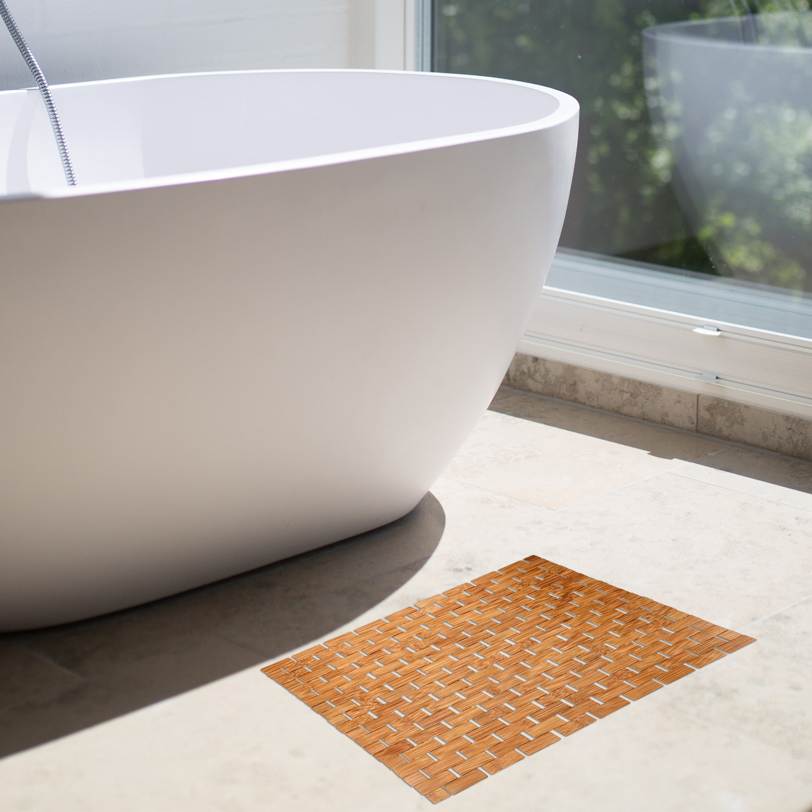 Bambus-Duschbodenmatte Quadrat – Bamboo Bath Mat Bewertung und Preis