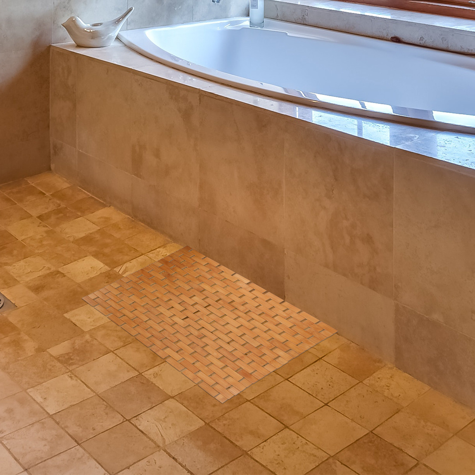 Bambus-Duschbodenmatte Quadrat – Bamboo Bath Mat Bewertung und Preis