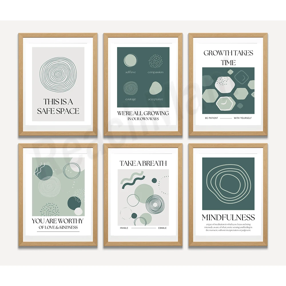 Achtsamkeit-Druck, es ist ein  – Health Wellness Poster Bewertung und Preis