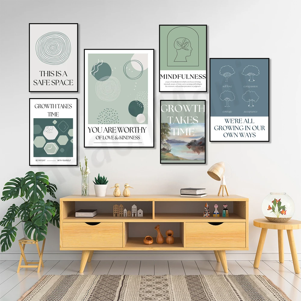 Achtsamkeit-Druck, es ist ein  – Health Wellness Poster Bewertung und Preis