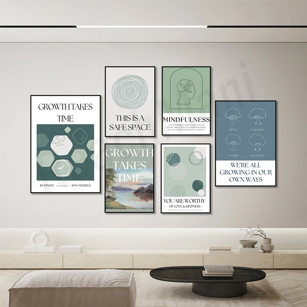 Achtsamkeit-Druck, es ist ein  – Health Wellness Poster Bewertung und Preis